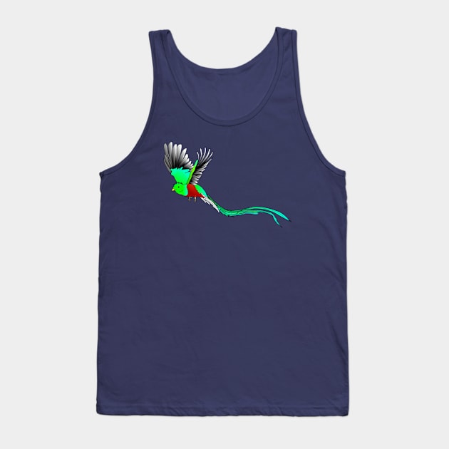 Quetzal sacred bird Tank Top by FabuleusePlanete